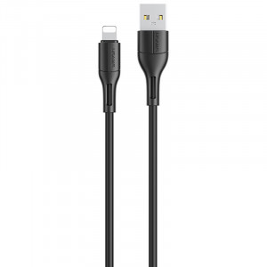 Дата кабель USAMS US-SJ500 U68 USB to Lightning (1m) Черный