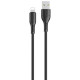 Дата кабель USAMS US-SJ500 U68 USB to Lightning (1m) Черный - фото