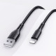 Дата кабель USAMS US-SJ500 U68 USB to Lightning (1m) Чорний - фото