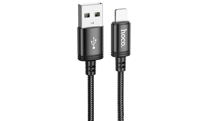 Дата кабель Hoco X89 Wind USB to Lightning (1m) Black - фото