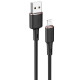 Дата кабель Acefast MFI C2-02 USB-A to Lightning zinc alloy silicone (1.2m) Black - фото
