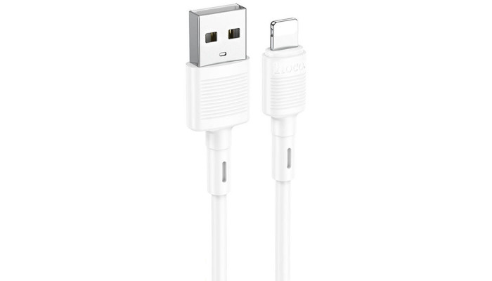 Дата кабель Hoco X83 Victory USB to Lightning (1m) White - фото