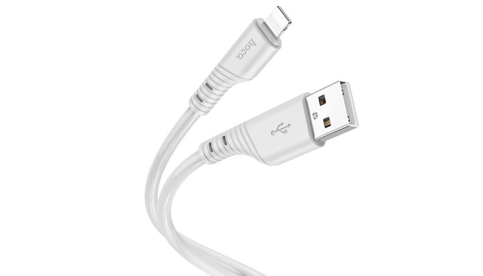 Дата кабель Hoco X97 Crystal color USB to Lightning (1m) Light gray - фото
