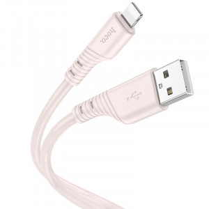 Дата кабель Hoco X97 Crystal color USB to Lightning (1m) Light pink