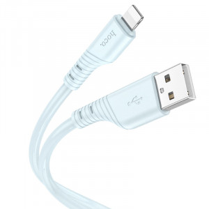 Дата кабель Hoco X97 Crystal color USB to Lightning (1m) Light blue