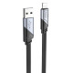Дата кабель Hoco U119 Machine charging data USB to Lightning (1.2m) Black - фото