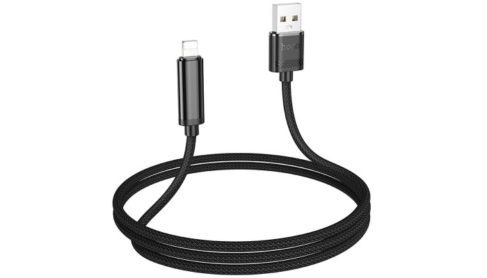 Дата кабель Hoco U127 Power USB to Lightning (1.2m) Black - фото