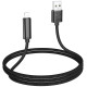 Дата кабель Hoco U127 Power USB to Lightning (1.2m) Black - фото