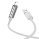 Дата кабель Hoco U127 Power USB to Lightning (1.2m) Silver / Gray - фото