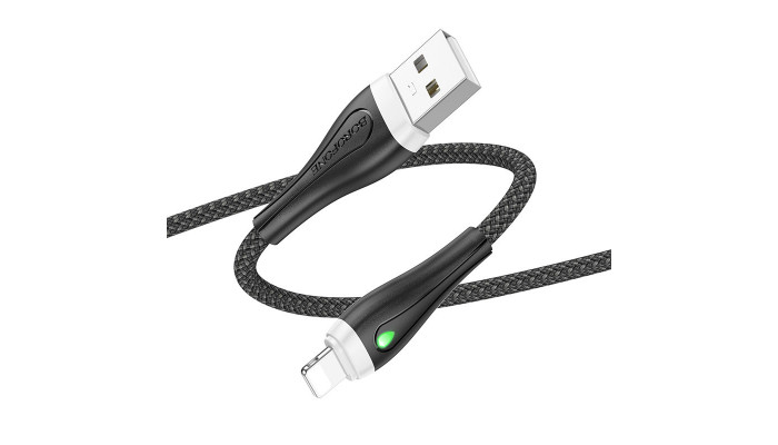 Дата кабель Borofone BX100 Advantage USB to Lightning (1m) Black - фото
