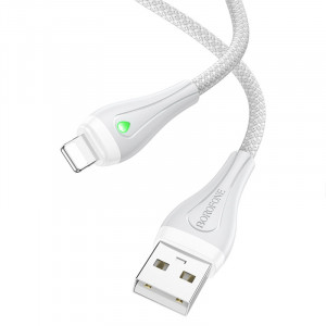 Дата кабель Borofone BX100 Advantage USB to Lightning (1m) Gray