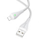 Дата кабель Borofone BX100 Advantage USB to Lightning (1m) Gray - фото