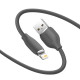 Дата кабель Baseus Jelly Liquid Silica Gel USB to Lightning 2.4A (1.2m) (CAGD000001) Black - фото