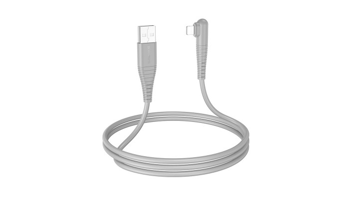 Дата кабель Borofone BX105 Corriente USB to Lightning (1m) Gray - фото