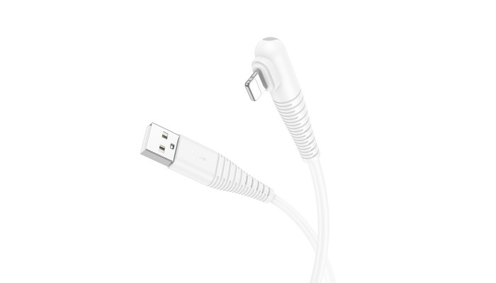 Дата кабель Borofone BX105 Corriente USB to Lightning (1m) White - фото