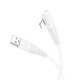 Дата кабель Borofone BX105 Corriente USB to Lightning (1m) White - фото