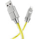 Дата кабель Hoco U113 Solid 2.4A USB to Lightning (1m) Gold - фото