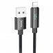 Дата кабель Hoco U125 Benefit 2.4A USB to Lightning with display (1.2m) Black