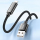 Дата кабель Hoco U125 Benefit 2.4A USB to Lightning (1.2m) Black - фото
