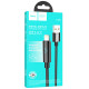 Дата кабель Hoco U125 Benefit 2.4A USB to Lightning with display (1.2m) Black - фото