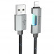 Дата кабель Hoco U123 Regent colorful 2.4A USB to Lightning (1.2m) Black