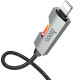 Дата кабель Hoco U123 Regent colorful 2.4A USB to Lightning (1.2m) Black - фото