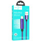 Дата кабель Hoco U125 Benefit 2.4A USB to Lightning with display (1.2m) Purple - фото