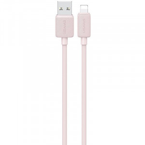 Дата кабель USAMS US-SJ689 USB to Lightning 2.4A KY Series (1m) Pink