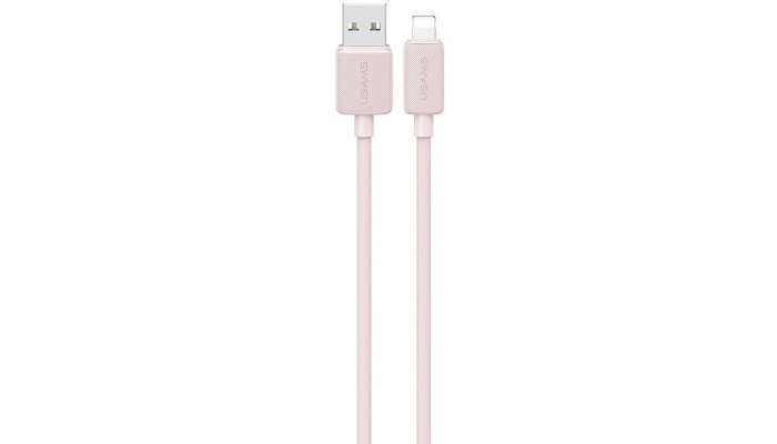 Дата кабель USAMS US-SJ689 USB to Lightning 2.4A KY Series (1m) Pink - фото