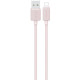 Дата кабель USAMS US-SJ689 USB to Lightning 2.4A KY Series (1m) Pink - фото