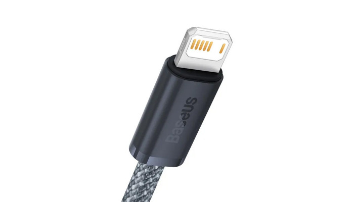 Дата кабель Baseus Dynamic Series USB to Lightning 2.4A (1m) (CALD000402) Slate Gray - фото