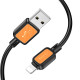 Дата кабель Hoco X108 Benefit USB to Lightning 2.4A (1m) Black - фото