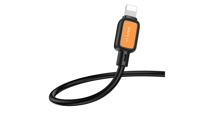 Дата кабель Hoco X108 Benefit USB to Lightning 2.4A (1m) Black - фото