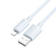 Дата кабель Borofone BX112 Lemon USB to Lightning 2.4A (1m) Blue - фото