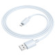 Дата кабель Borofone BX112 Lemon USB to Lightning 2.4A (1m) Blue - фото