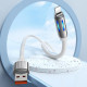 Дата кабель Hoco U136 Prize USB to Lightning 2.4A (1.2m) White - фото