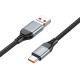 Дата кабель Hoco U128 Viking 2in1 USB/Type-C to Type-C (1m) Black - фото
