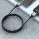 Дата кабель Hoco U128 Viking 2in1 USB/Type-C to Type-C (1m) Black - фото