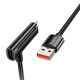 Дата кабель Hoco U135 Incredible 2in1 USB to Lightning/Type-C (1m) Black - фото