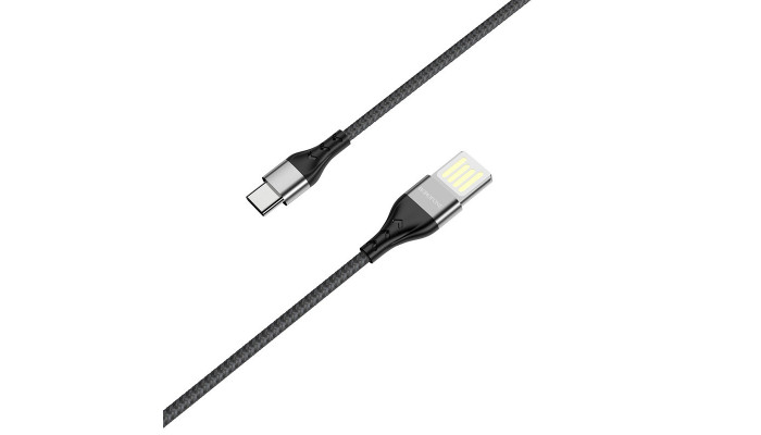 Дата кабель Borofone BU11 Tasteful USB to Type-C (1.2m) Черный - фото