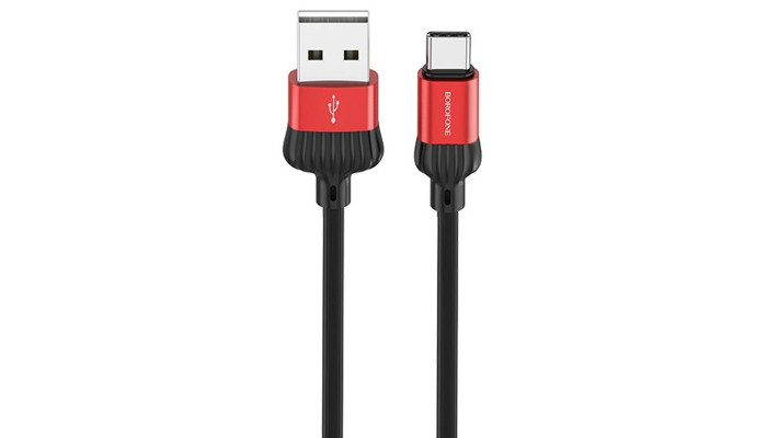Дата кабель Borofone BX28 Dignity USB to Type-C (1m) Червоний - фото
