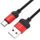 Дата кабель Borofone BX28 Dignity USB to Type-C (1m) Красный - фото
