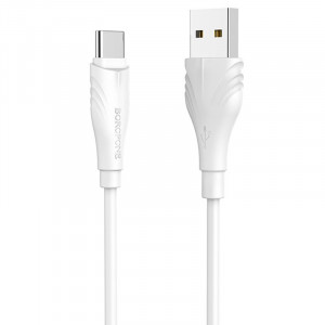 Дата кабель Borofone BX18 Optimal USB to Type-C (1m) Білий