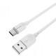 Дата кабель Borofone BX14 USB to Type-C (1m) Білий - фото