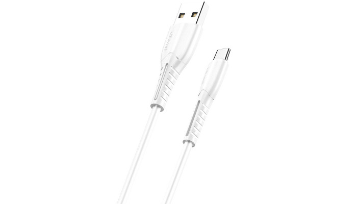 Дата кабель Usams US-SJ366 U35 USB to Type-C (1m) White - фото
