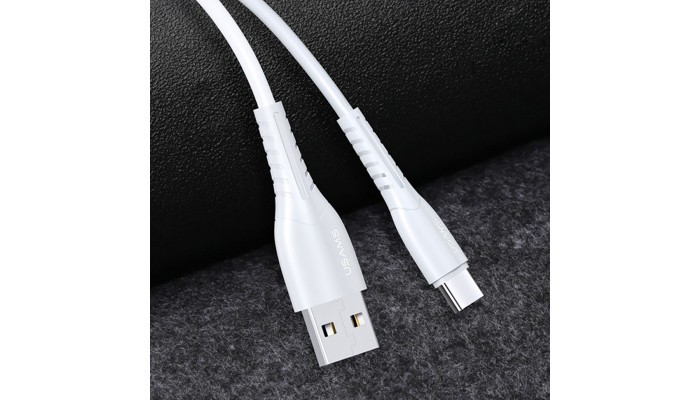 Дата кабель Usams US-SJ366 U35 USB to Type-C (1m) White - фото