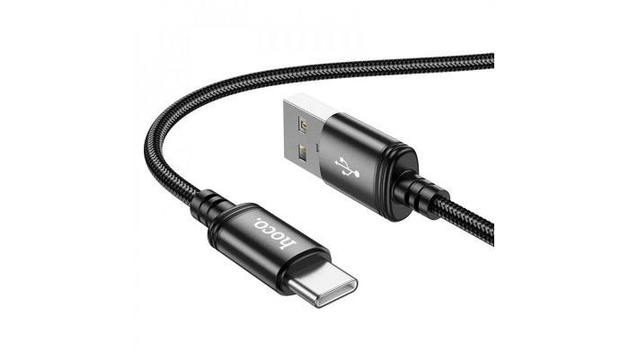 Дата кабель Hoco X89 Wind USB to Type-C (1m) Black - фото