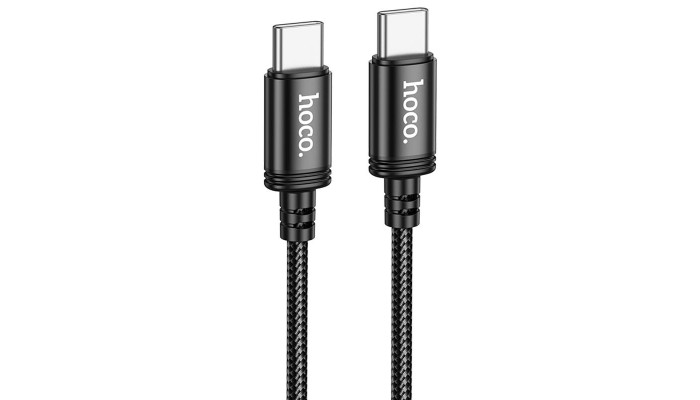 Дата кабель Hoco X89 Wind 60W Type-C to Type-C (1m) Black - фото