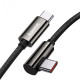 Дата кабель Baseus Legend Series Elbow Type-C to Type-C 100W (2m) (CATCS-A01) Black - фото