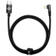 Дата кабель Baseus MVP 2 Elbow-shaped Type-C to Lightning 20W (2m) (CAVP000301) Black - фото